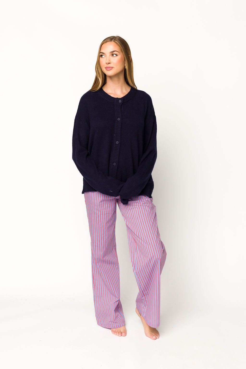 パジャマ・バスローブ house on the hill Pajamas Navy Stripe