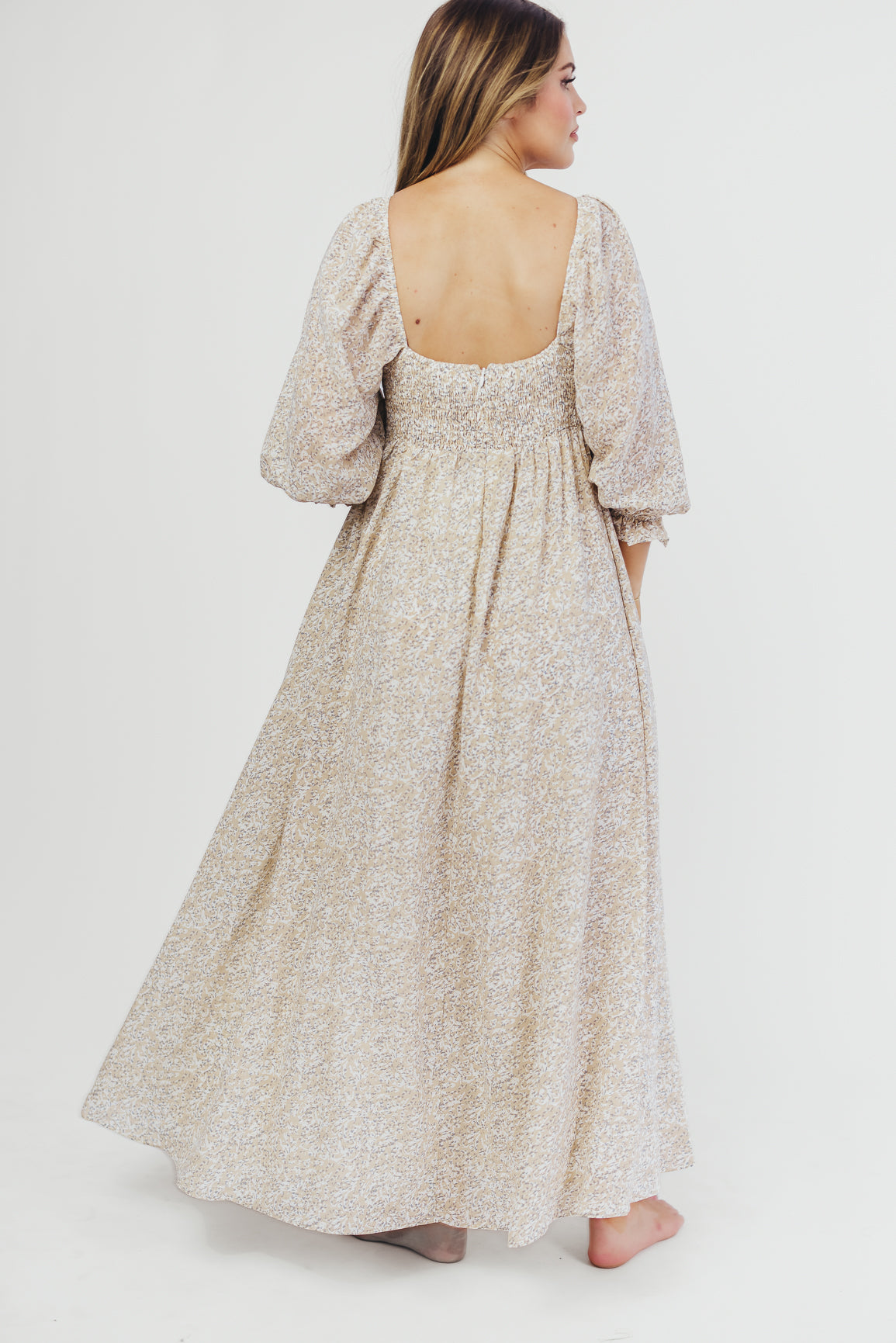 mame Kurogouchi Lace Sleeve I-Line Dress Lace Sleeves I-Line Dress