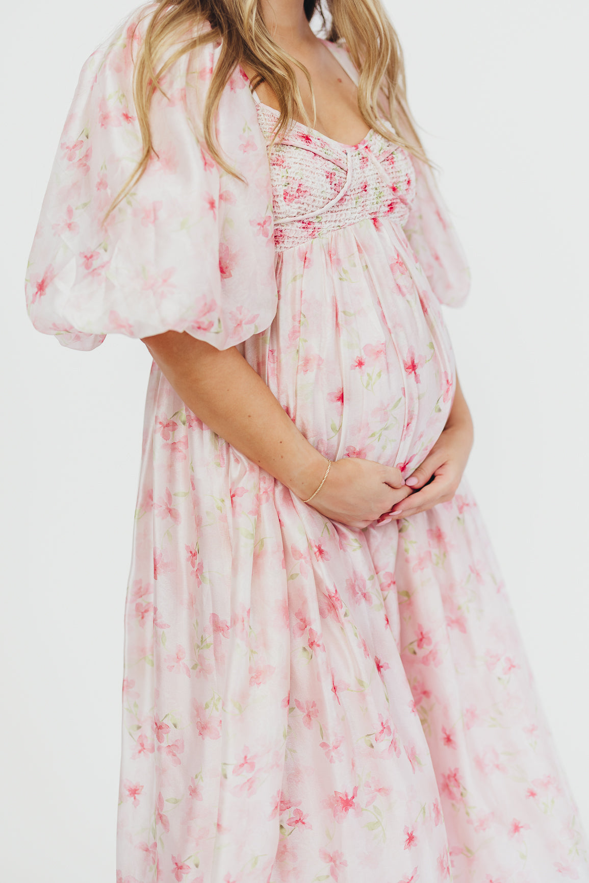 Harlow Maxi Dress in Pink - Bump Friendly & Inclusive Sizing (S-3XL)