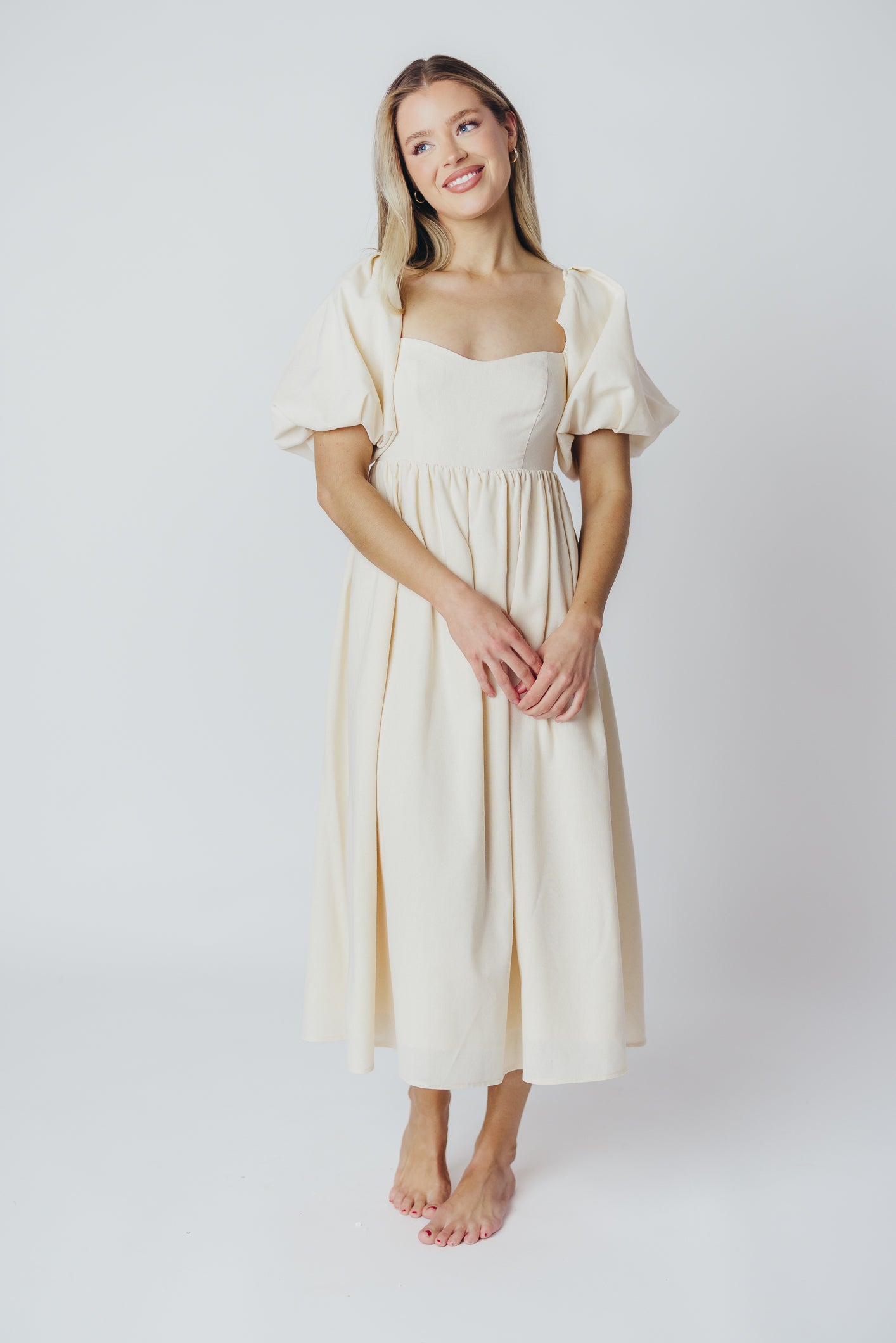 Hamilton Midi Dress in Pink - Bump Friendly and Inclusive Sizing (S-2XL)