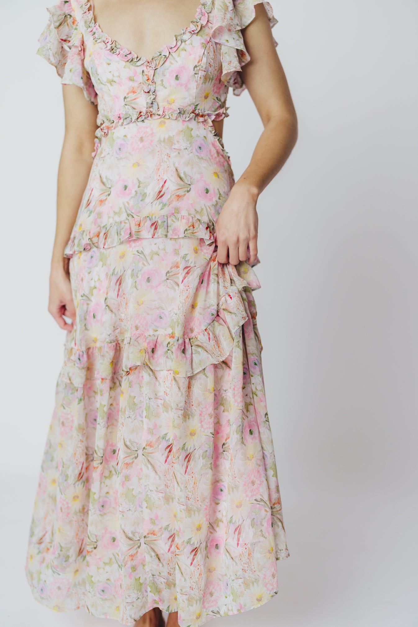 ASTR Millie Maxi Dress in Pink Floral – Worth Collective