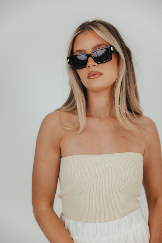 The Sara Sunglasses in Amber Tort
