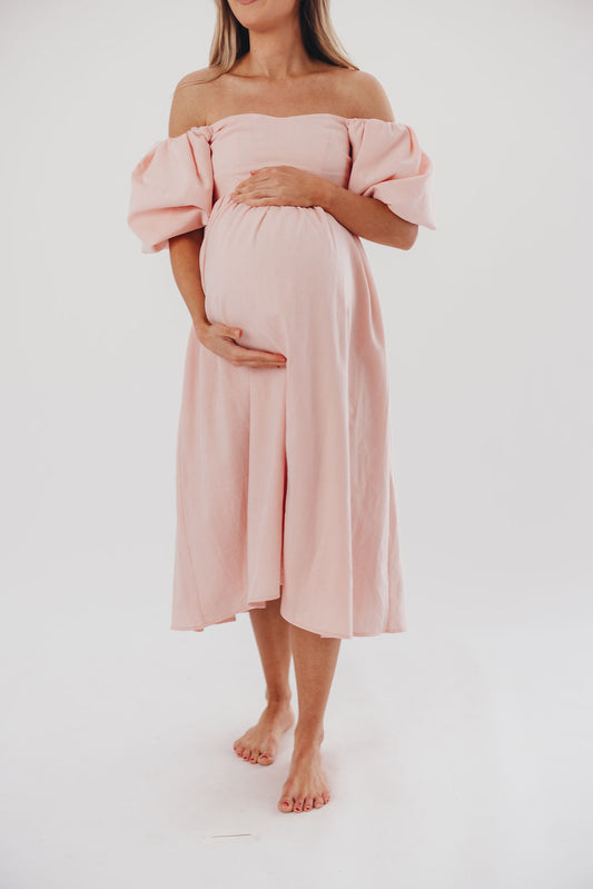 The Iconic Maternity Wrap Dress - White – Toots and Co