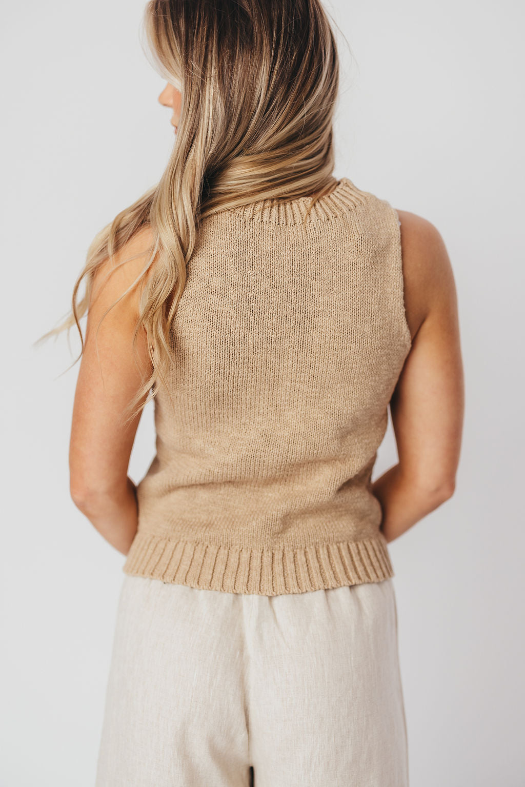 Brooke Knit Top in Taupe