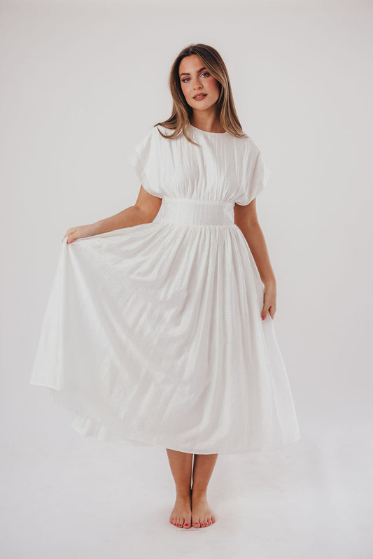 Miranda Midi Dress in White
