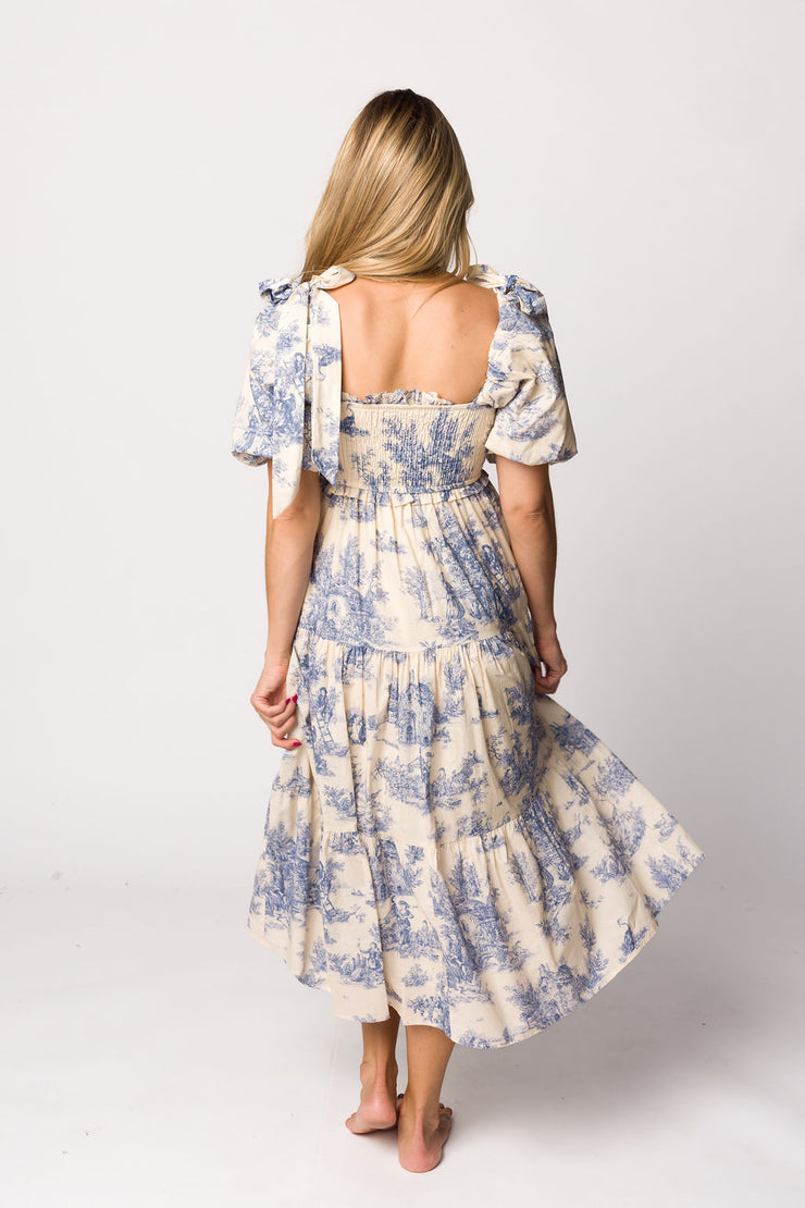 Blue Bunny Toile Smocked Dress main image 0