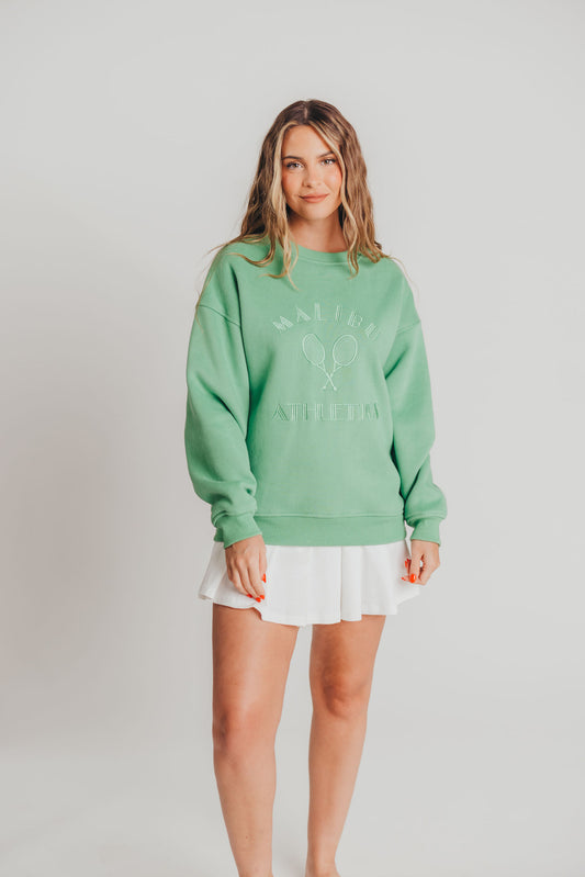 Malibu Athletics Pullover in Green