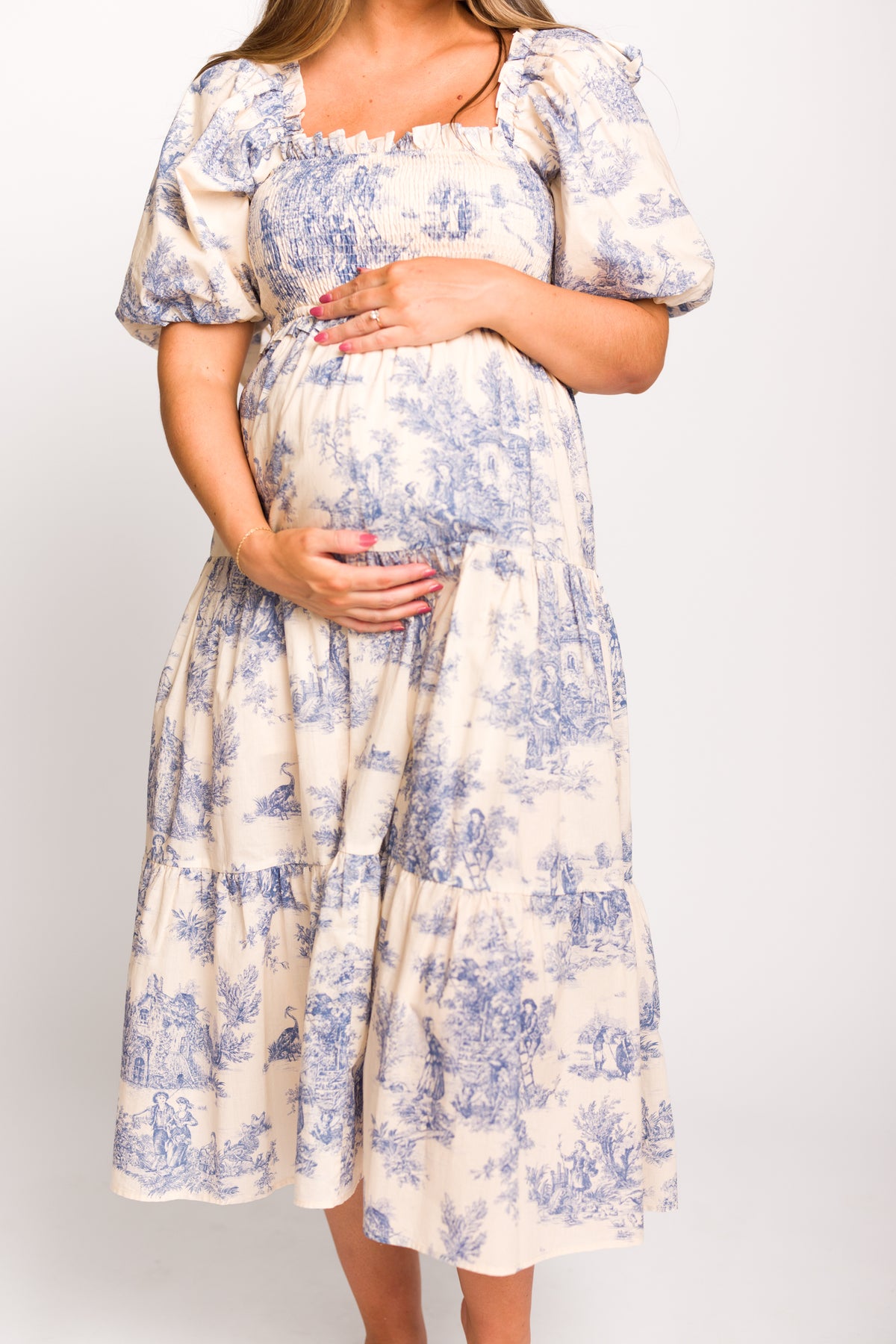 Perin Smocked Midi Dress main image 1