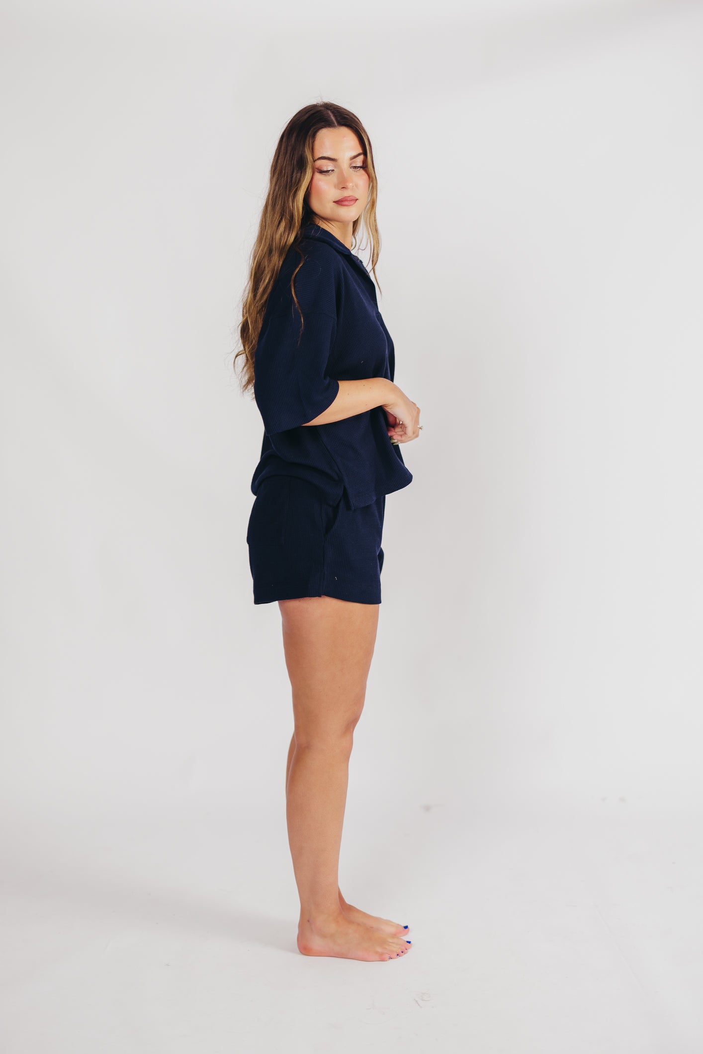 Leanna Knit Shorts in Navy (top sold separately)