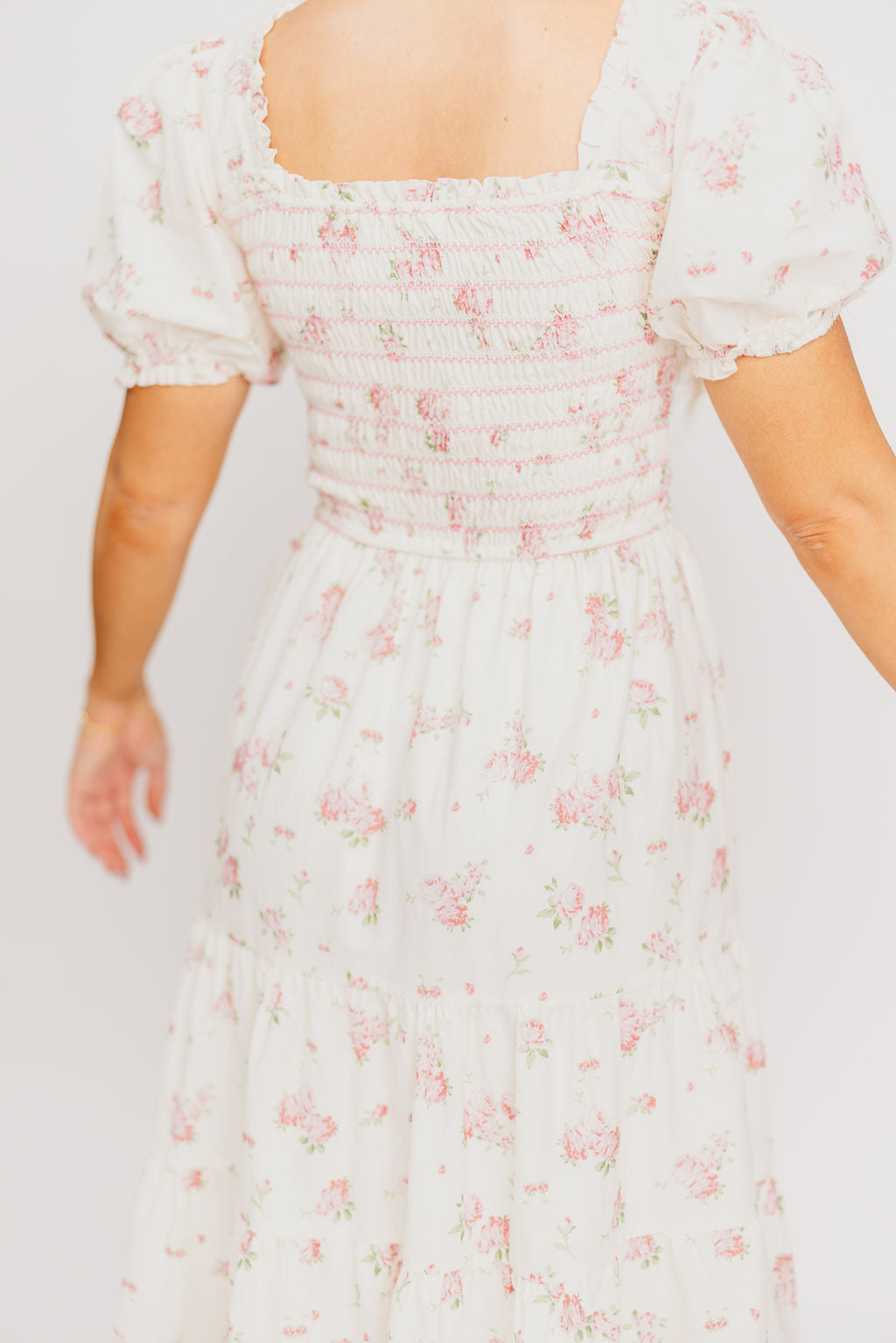 Harper Worth Maxi Dress in Ivory/Pink Floral - Inclusive Sizing (S-3XL) - Bump Friendly (Sale Dress of the Week $40 off!)
