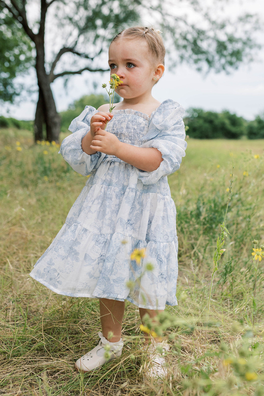 Mini Elena Kids' Dress in Blue Floral *6/30 PRE-ORDER* – Worth