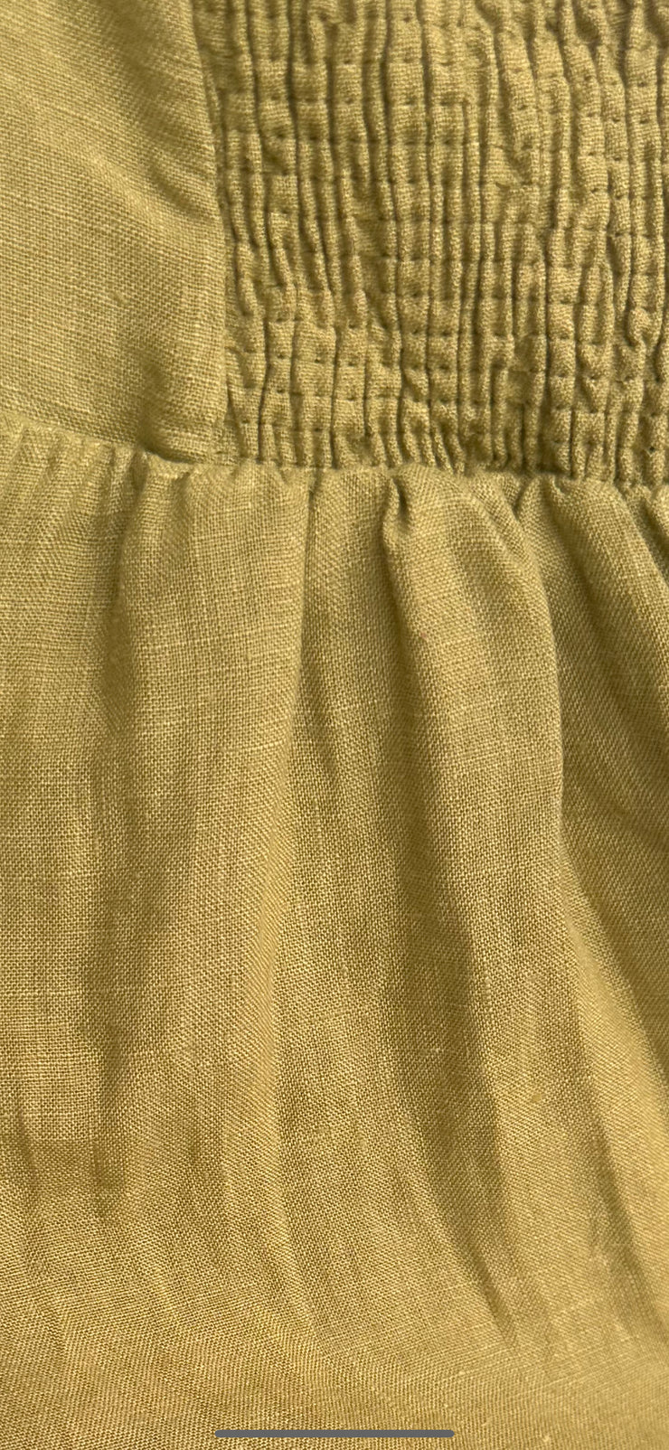 Candace Woven 100% Linen Maxi Dress in Soft Yellow - Bump Friendly