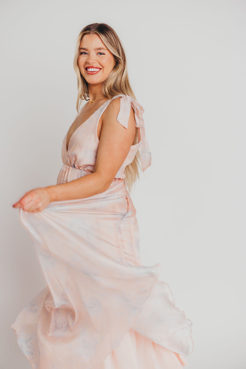 Blush cold shoulder maxi on sale dress