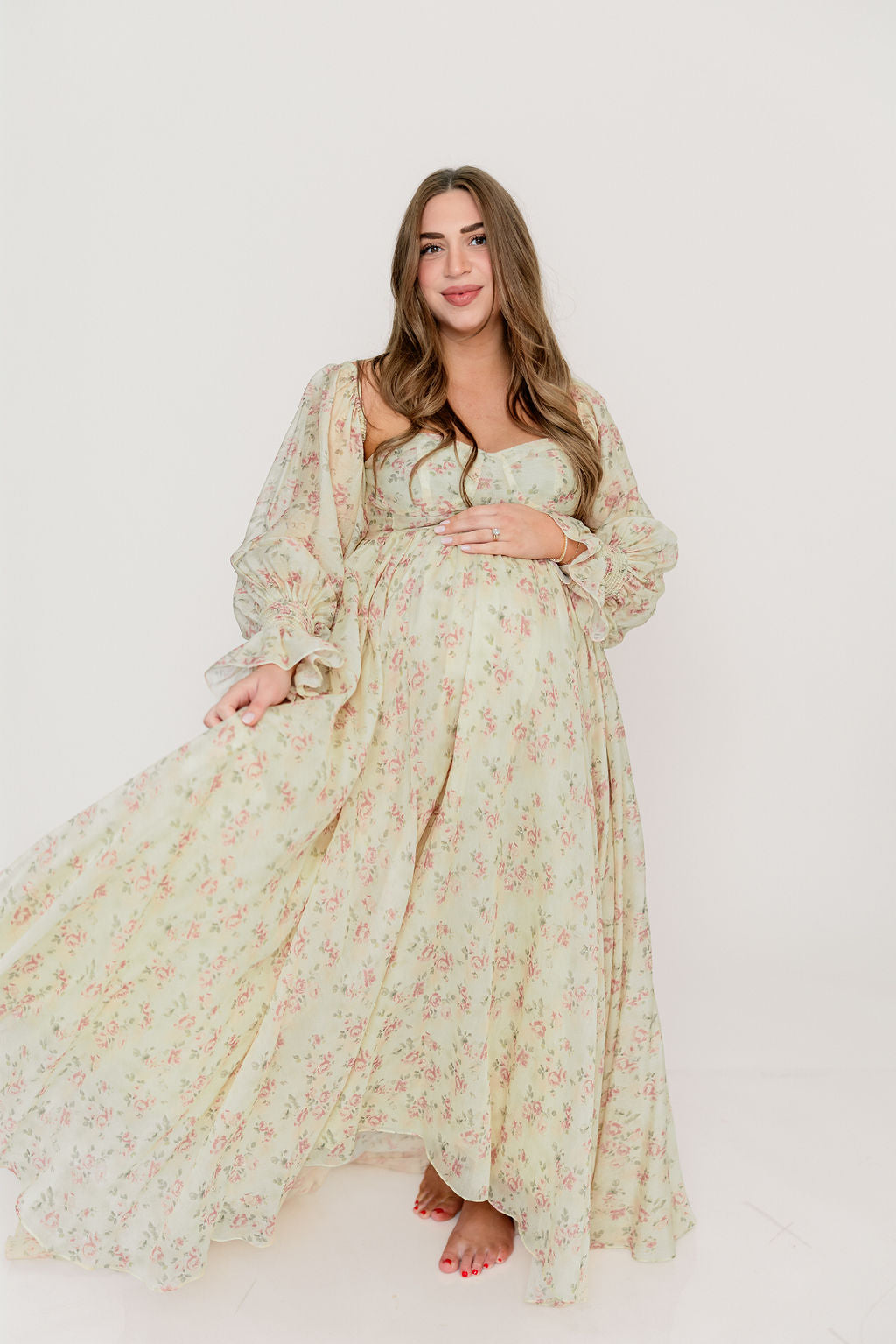 chinese dress ladies Auguste Tiered Frill Midi Dress Blush– Selfie Leslie main image 1