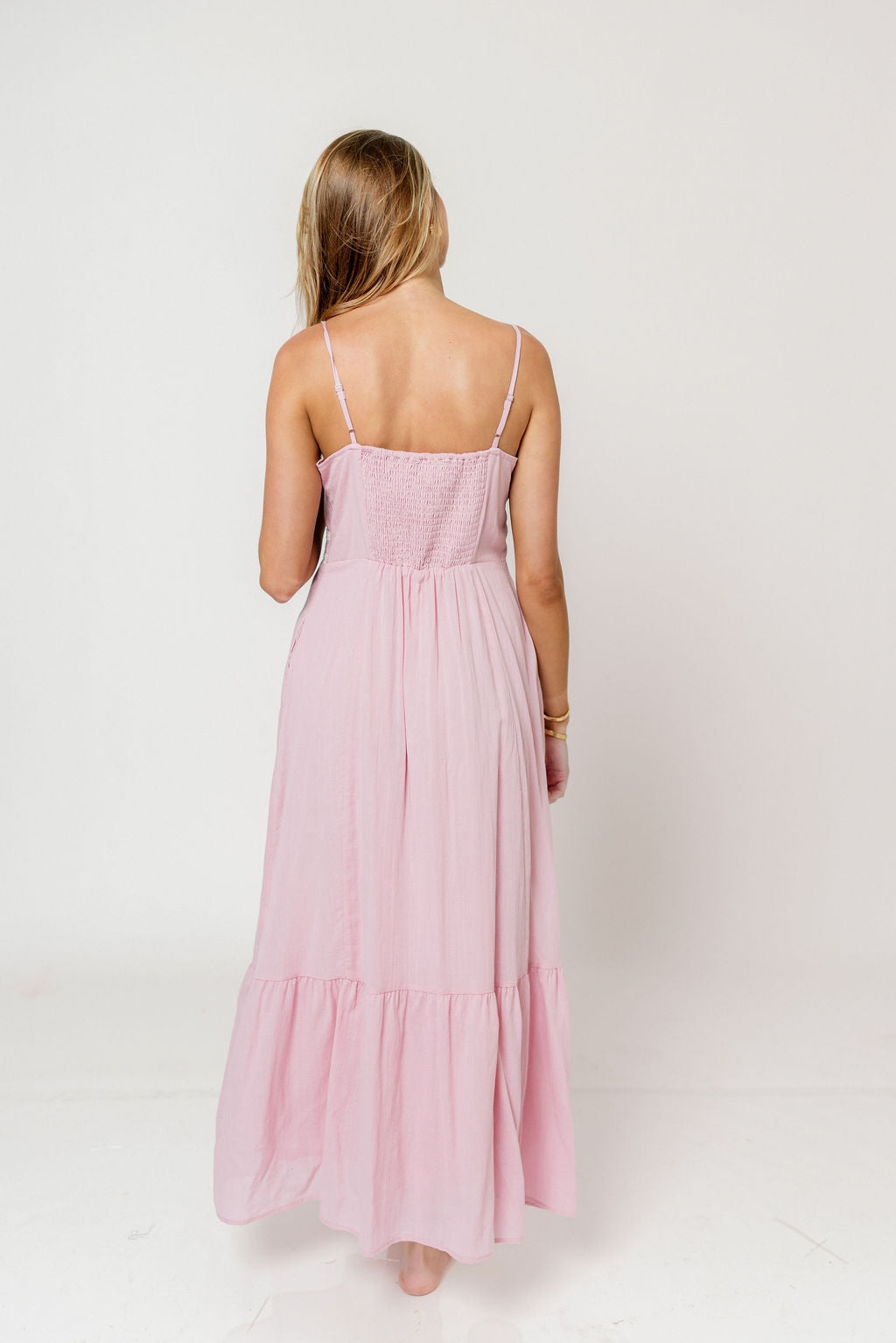 dusty pink lace maxi dress Faye 100% Cotton Lace Detail Maxi Dress in Dusty Pink – Worth Collective