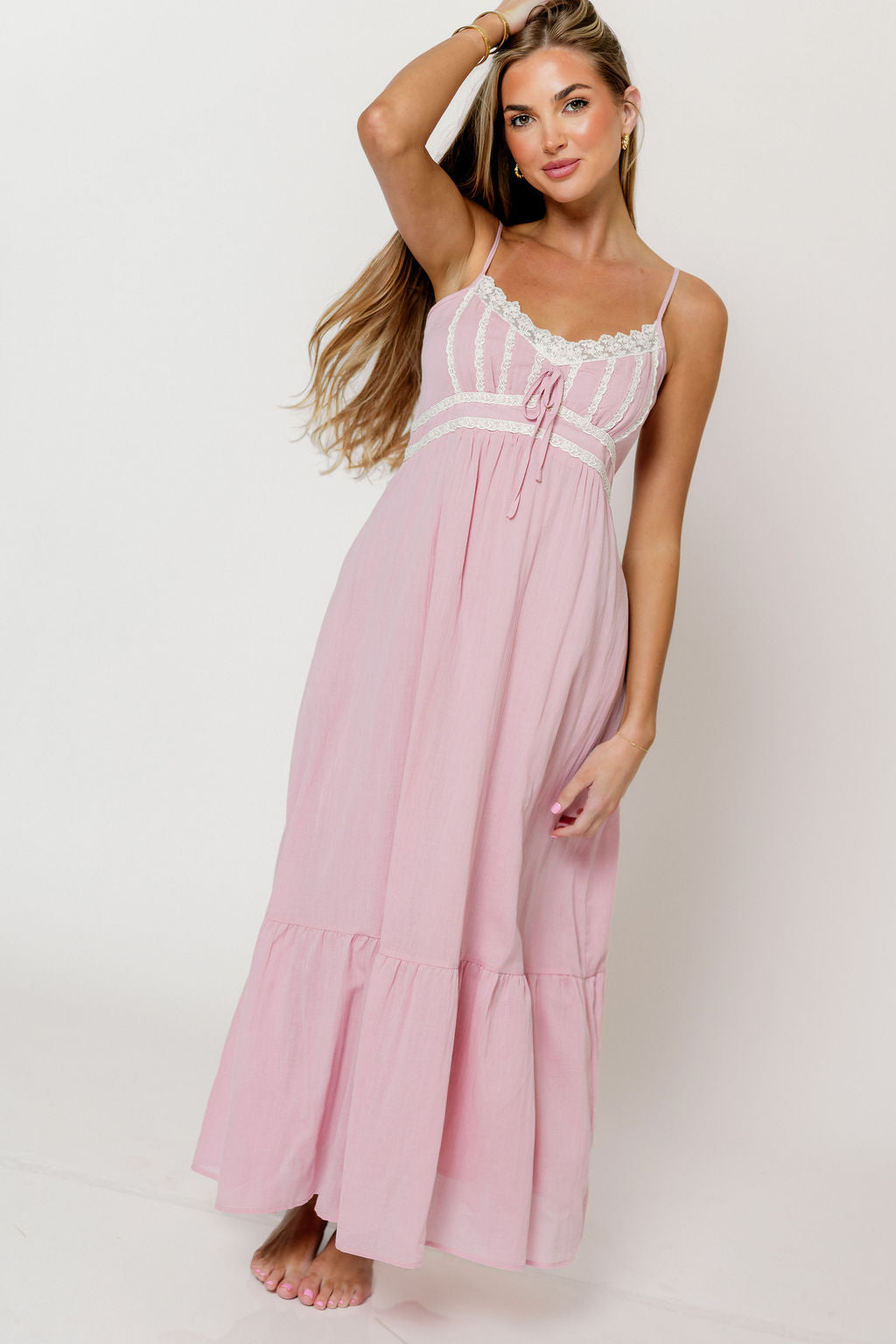 dusty pink flowy dress Lace & Beads Sydney Tulle Dusty Pink Maxi Dress – Love My Apparel
