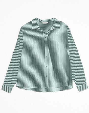 Emry Button-Up Shirt in Green