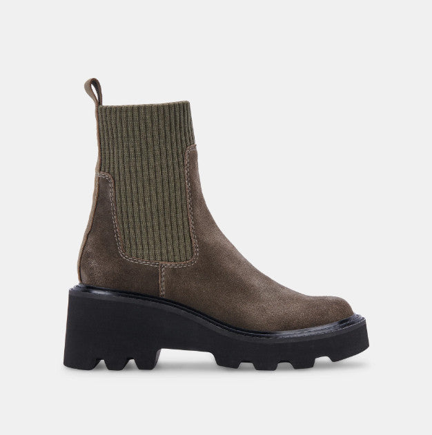 Hoven H2O Boots in Olive Suede