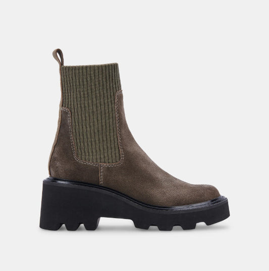 Hoven H2O Boots in Olive Suede