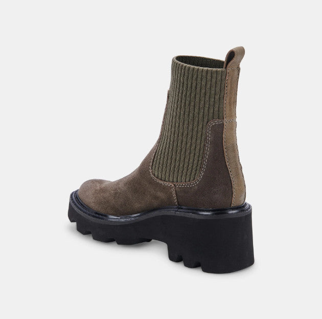 Hoven H2O Boots in Olive Suede