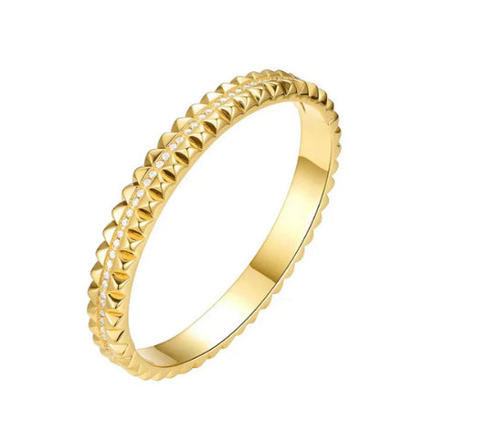 Spike Pave Bangle Cuff