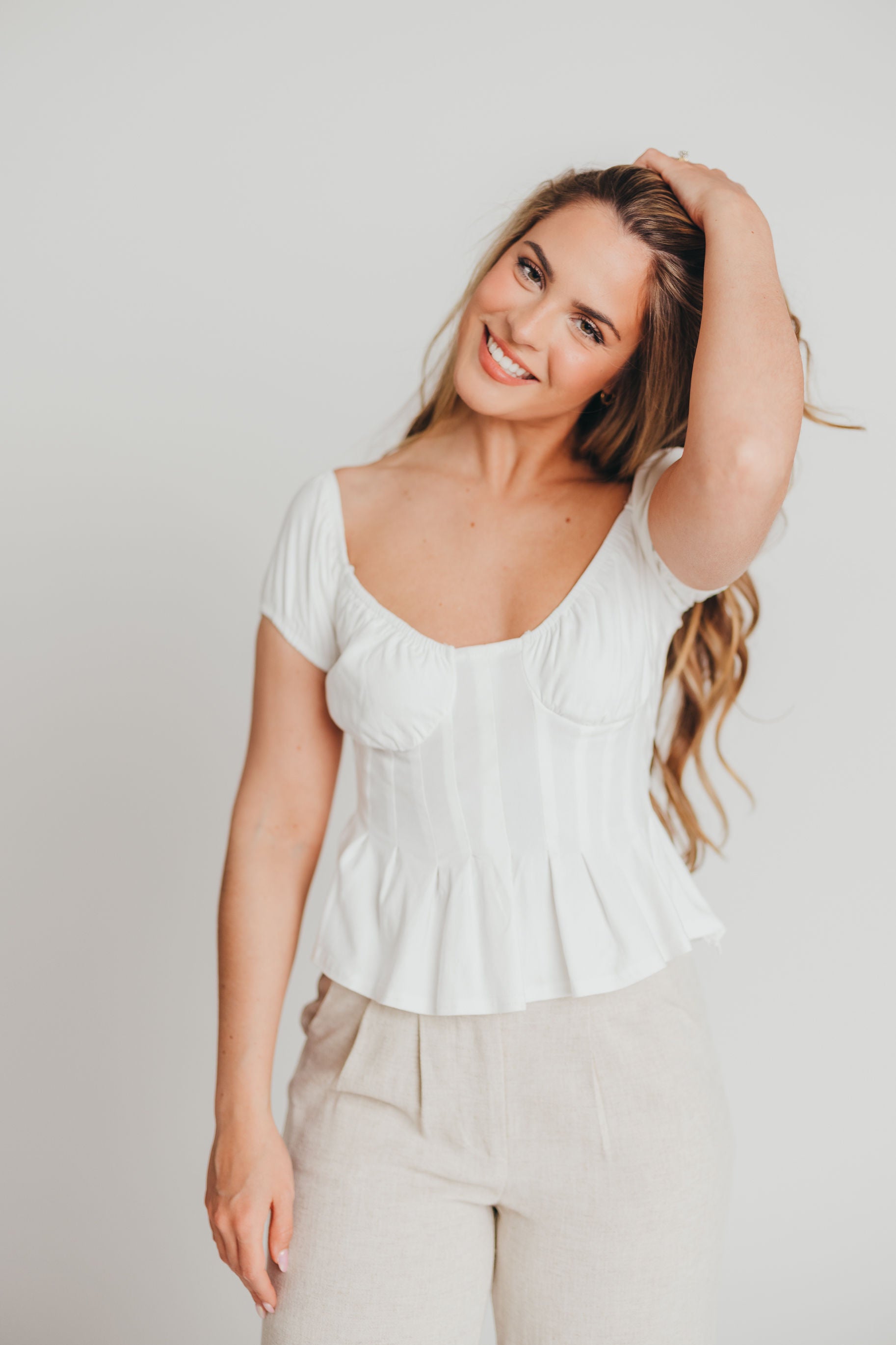 White peasant 2025 blouse off shoulder