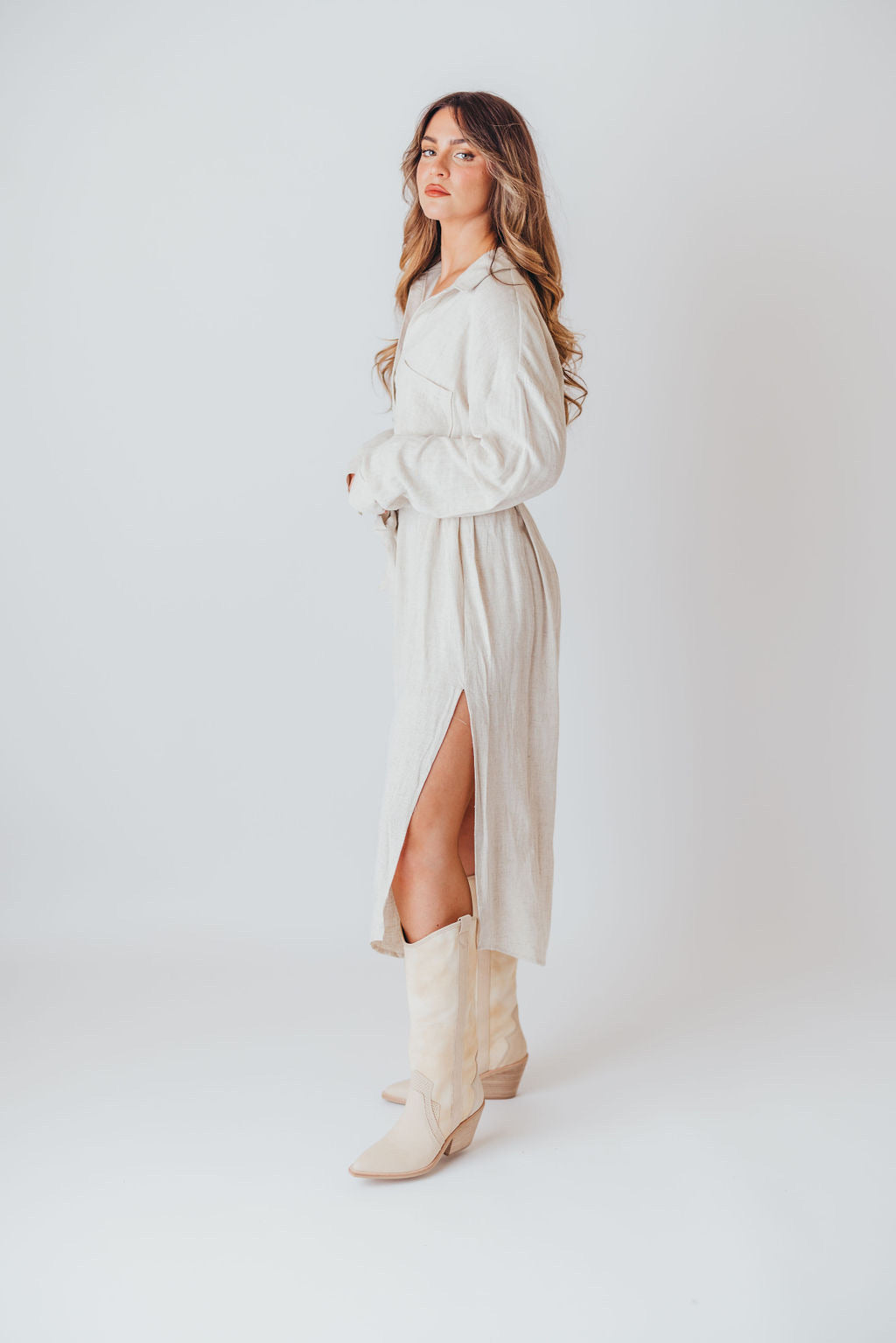 Navene Boots in Ivory